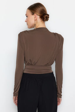 Kahverengi Drapeli C?tc?tl? Orme Body TPRAW23BD00048