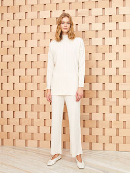 Dik Yaka Kad?n Triko Tunik