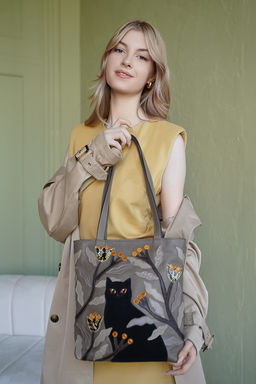 Сумка с аппликацией ДС-517-317 темный капучино - Protege фото 8