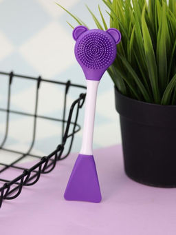 Двусторонняя кисть-щётка для лица "Polar Clean", purple