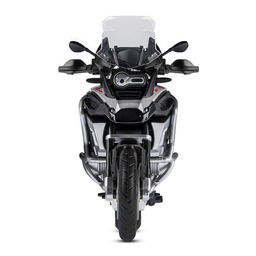 Мотоцикл металлический BMW R1250 GS Adventure 1:12, свободный ход колёс, серебристый