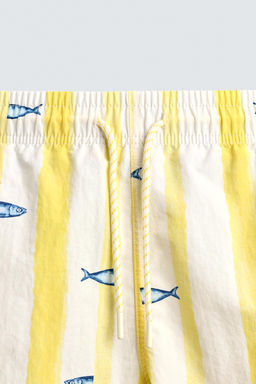 BA?ADOR MEDIO RAYAS PECES / Blanco - Zara фото 8