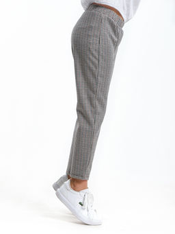 Брюки для девочки спортивные штаны в клетку детская одежда UD 7860 клетка - Mini maxi фото 4