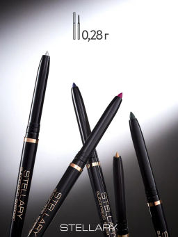 Stellary Автоматический карандаш для глаз Automatic eyeliner тон 01 черный  фото 7