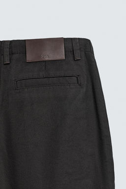 PANTAL?N WIDE  FIT PLIEGUES / Marr?n - Zara фото 10