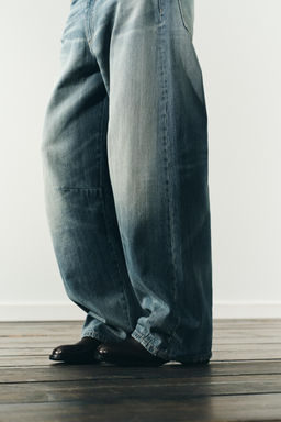 TRF MID-WAIST BAGGY BALLOON JEANS - Zara фото 6