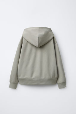 EMBOSSED TEXT INTERLOCK HOODIE AND JOGGERS SET - Zara фото 11