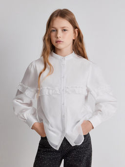ACOOLA /Блузка детская для девочек Imma белый фото 5