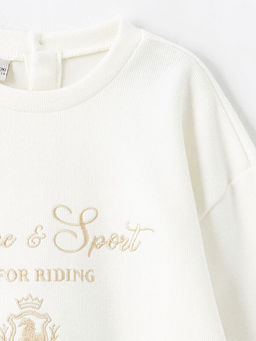 Bisiklet Yaka K?z ?ocuk Sweatshirt - Waikiki фото 2