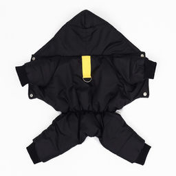 Комбинезон для животных, зимний на флисе, 3XL(ДС 36-38 см, ОГ 48-52 см, ОШ 36 см), чёрный - Simaland фото 10