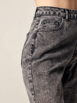 CONTE CON-518 Джинсы mom на пуговицах acid grey - Conte elegant фото 7