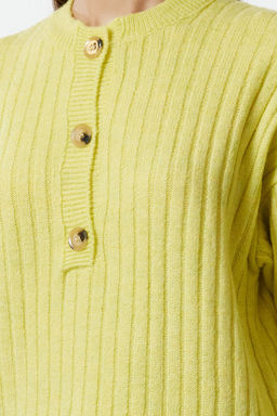 Lime Yumusak Dokulu Basic Triko Kazak TWOAW25KZ00212 - Trendyolmilla фото 4