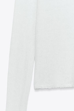 LONG SLEEVE RUSTIC TOP - Zara фото 3