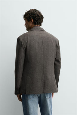 WOOL TEXTURED BLAZER - Zara фото 3
