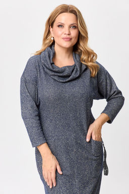 Платье Michel Chic 2145-Р синий, серебро  фото 6