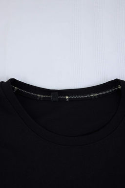 Siyah Regular/Normal Kesim Ekose/Kareli Pamuklu Orme Pijama Tak?m? TMNSS26PT00048 - Trendyolmilla фото 4