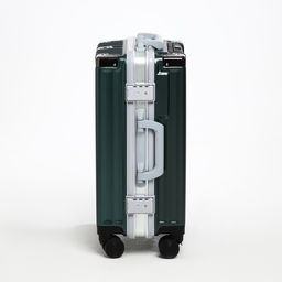 Чемодан малый 20, отдел на молнии, 2 кодовых замка, 4 колеса, крючок, цвет тёмно-зелёный - Simaland фото 3