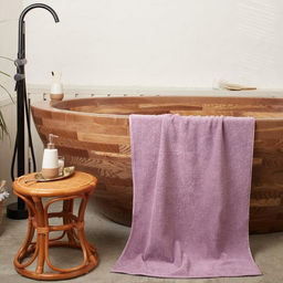 Полотенце махровое Этель Organic Lavender 70х130 см, 100% хлопок, 420гр/м2  фото 6
