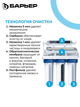 -16% Обратный осмос ПРОФИ Осмо 100 (5-ступенчатый) БЕЗ КРАНА, Барьер фото 3