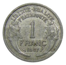 1 франк 1957 года Франция