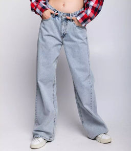 Джинсы #БШ2150, голубой