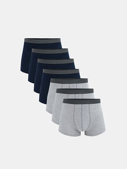 Standart Kal?p Pamuklu Esnek Erkek Boxer 7li
