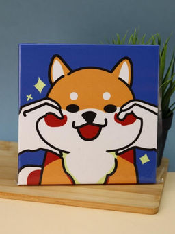 Картина из помпонов на подрамнике Draw Me! Funny fox, (20 х 20 см)