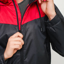 RODOS Куртка М-246 Чёрный/Бордовый