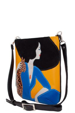 Сумка с аппликацией ДС-392-243-SALE черный+желтый - Protege фото 3