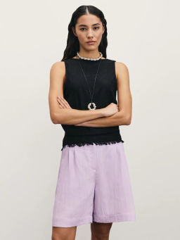 Шорты-бермуды из вискозы и тенселя / Zarina