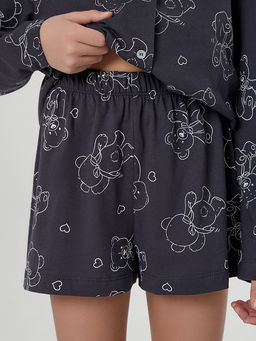 Комплект домашний для девочек серый с принтом - Mark formelle фото 5