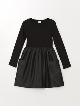 Bisiklet Yaka K?z ?ocuk Elbise