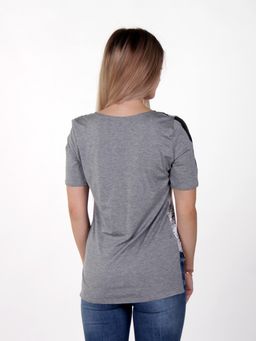 МАЙКА МА222 БЕЛО-СЕРАЯ - Assana фото 5