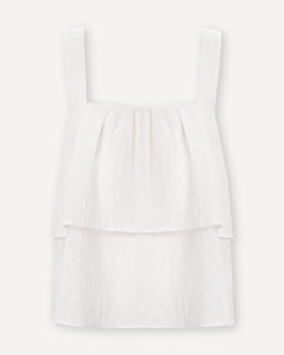 Хлопковая блузка-топ