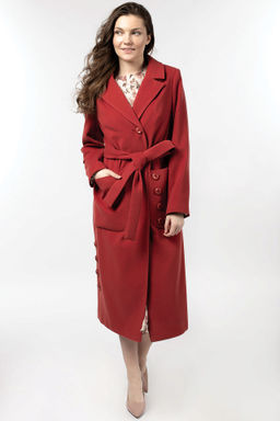 Пальто женское демисезонное (пояс) - El podio фото 2