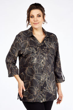 Блуза Элль стиль 2198а графит принт