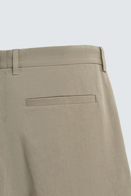 PANTAL?N STRAIGHT FIT PLIEGUES LIMITED EDITION / Khaki claro - Zara фото 10