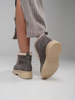 Ботинки EDART 307.florida be. серый замок замша/шерсть - Ed'art фото 14