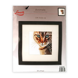 Набор для вышивания LANARTE PN-0021202 Взгляд кота 17 x 17 см
