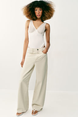 BODY COMBINADO ENCAJE / Blanco roto