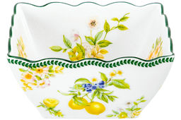 Салатник 16*16*8 см 1 л Лимоны квадрат глубокий, фарфор NEW BONE CHINA - Elan gallery фото 7