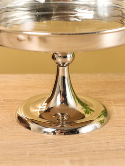 Тортовница со стеклянной крышкой, 22×18×18 см