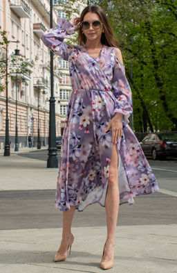 Романтичное платье сиреневый - Donna saggia фото 3