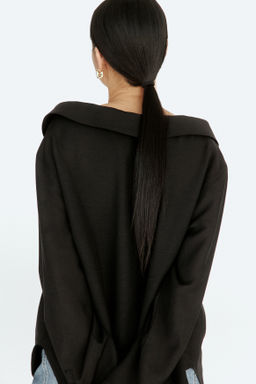 Camisa off-the-shoulder en mezcla de lino - H&m фото 6