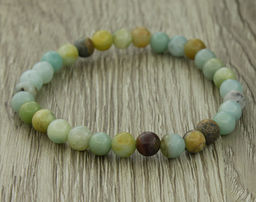 Амазонит зеленый 6мм, браслет Классика длина 17см - Agat77 фото 2