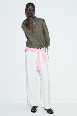 STRIPED SHIRT WITH BOWS - Zara фото 11
