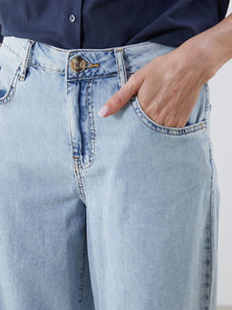 Wideleg Kad?n Jean Pantolon