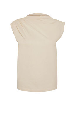 Tas Kay?k Yaka S?f?r Kol Buzgulu Orme T-Shirt TWOSS24TS00051