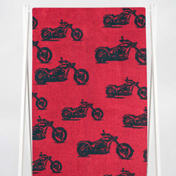 Полотенце махровое 6с102.411ж1 Мото-паттерн(т.зеленый1) 67х150см