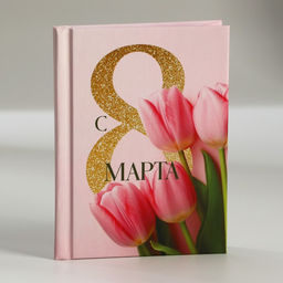 Цена за 2 шт. Блокнот в твердой обложке А7, 64 л С 8 марта. Тюльпаны